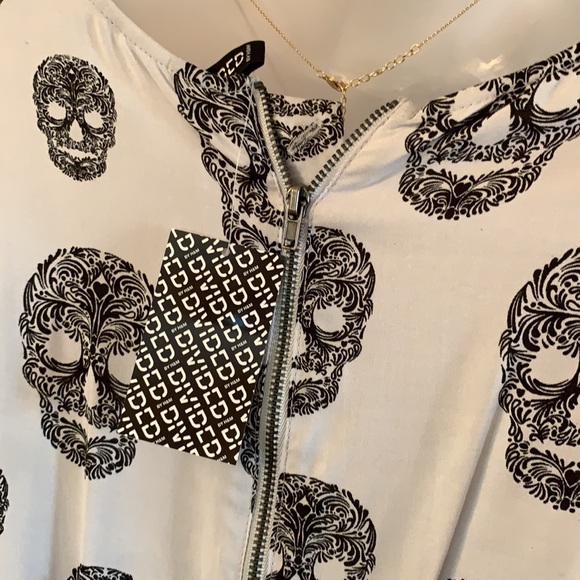 NWT Skull Pattern Dress By Divided - Picture 8 of 15